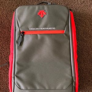 Descente hot pink and grey back pack